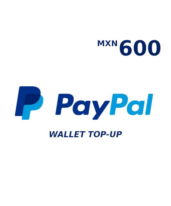 PayPal Wallet MXN 600 Top Up Key GLOBAL